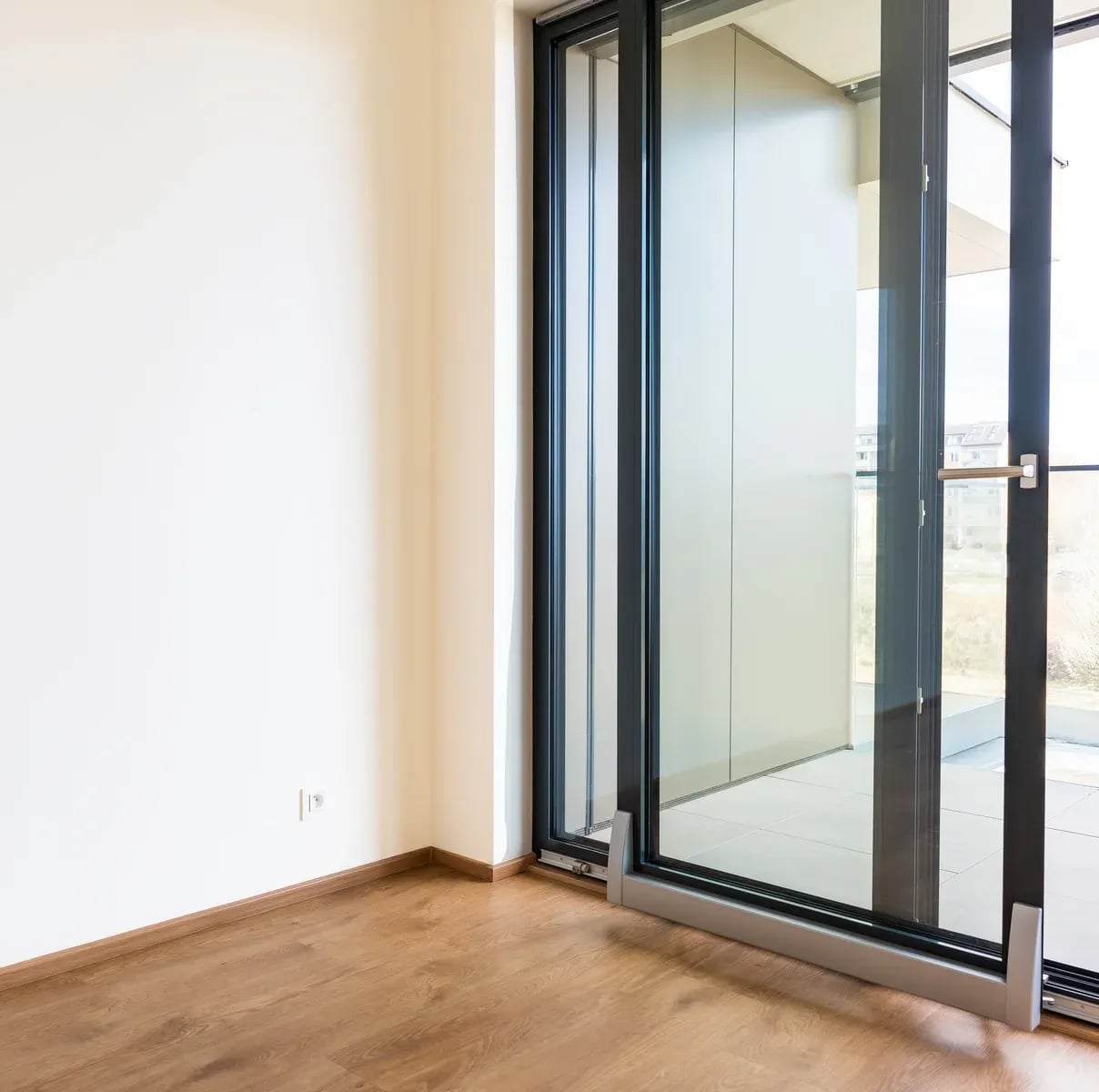 Modern tilt-slide aluminum glass door system